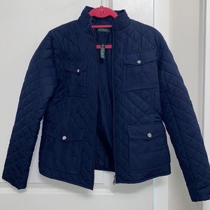 Ralph Lauren Navy Quilted Jacket M